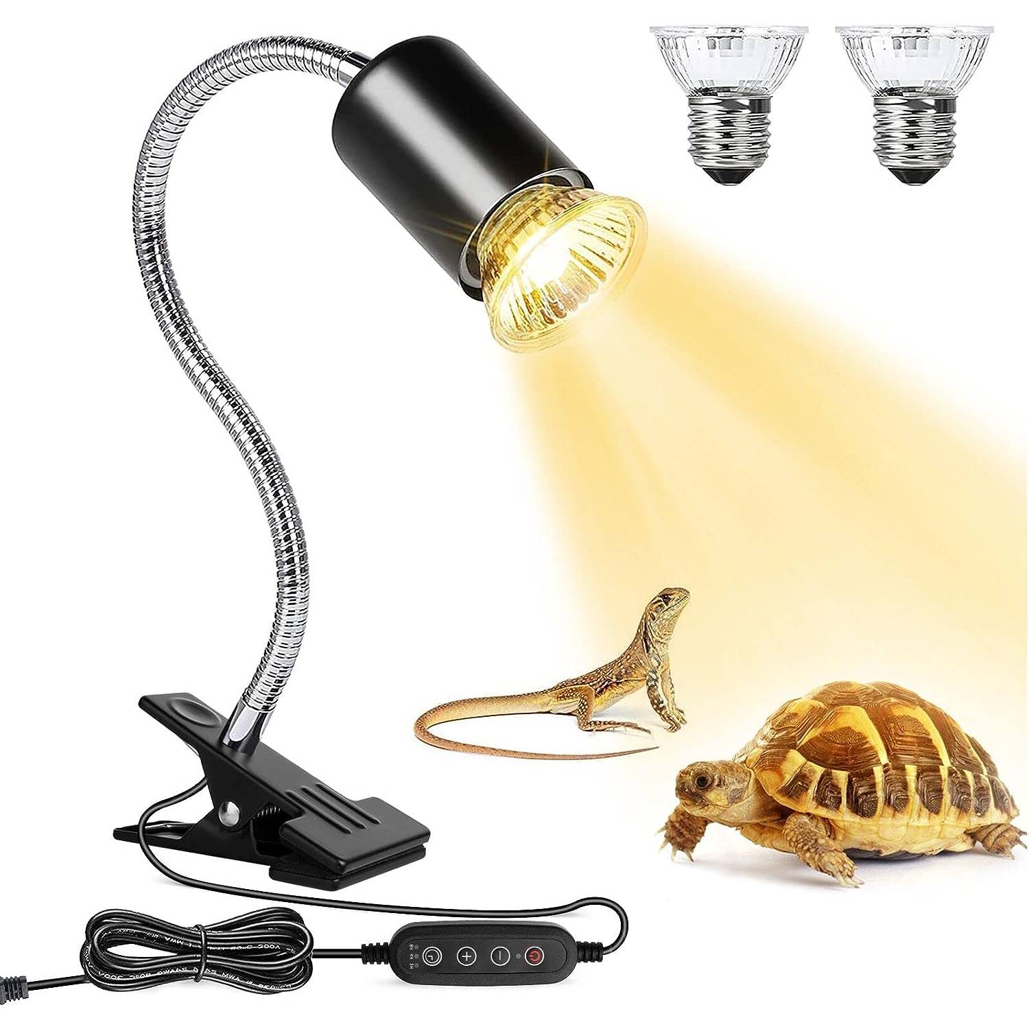 Lampe chauffante pour reptiles Buddypuppy UVA UVB