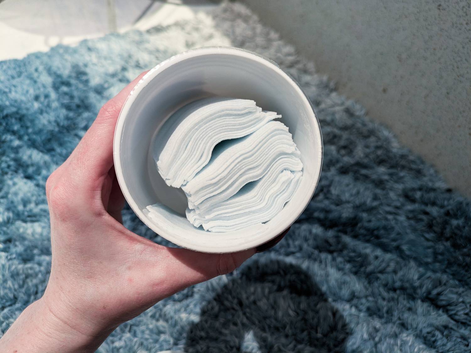 Revue sur les lingettes dentaire des animaux dentaires purs et naturels - Produit à l'intérieur du conteneur