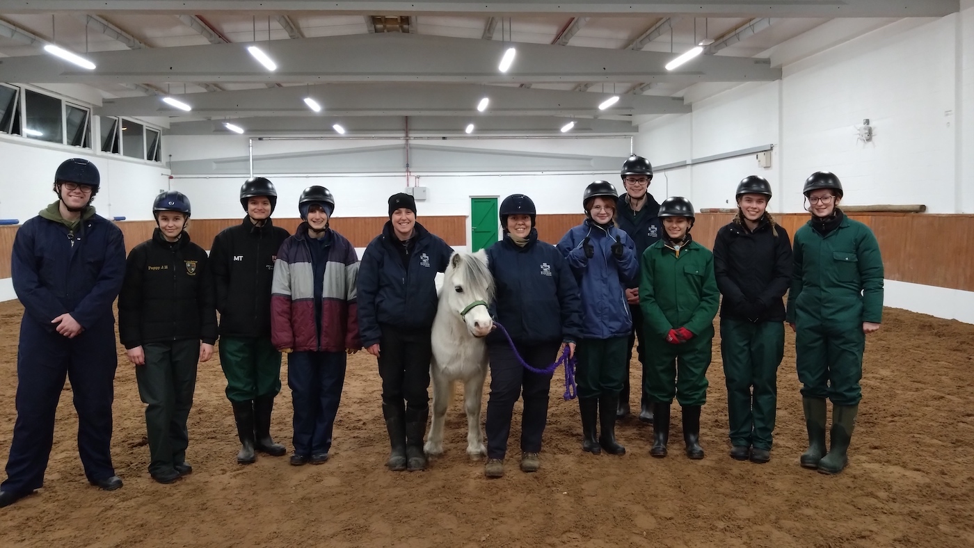 Tiny poney sauvé de négligence trouve ses étudiants vétérinaires de formation de niche
