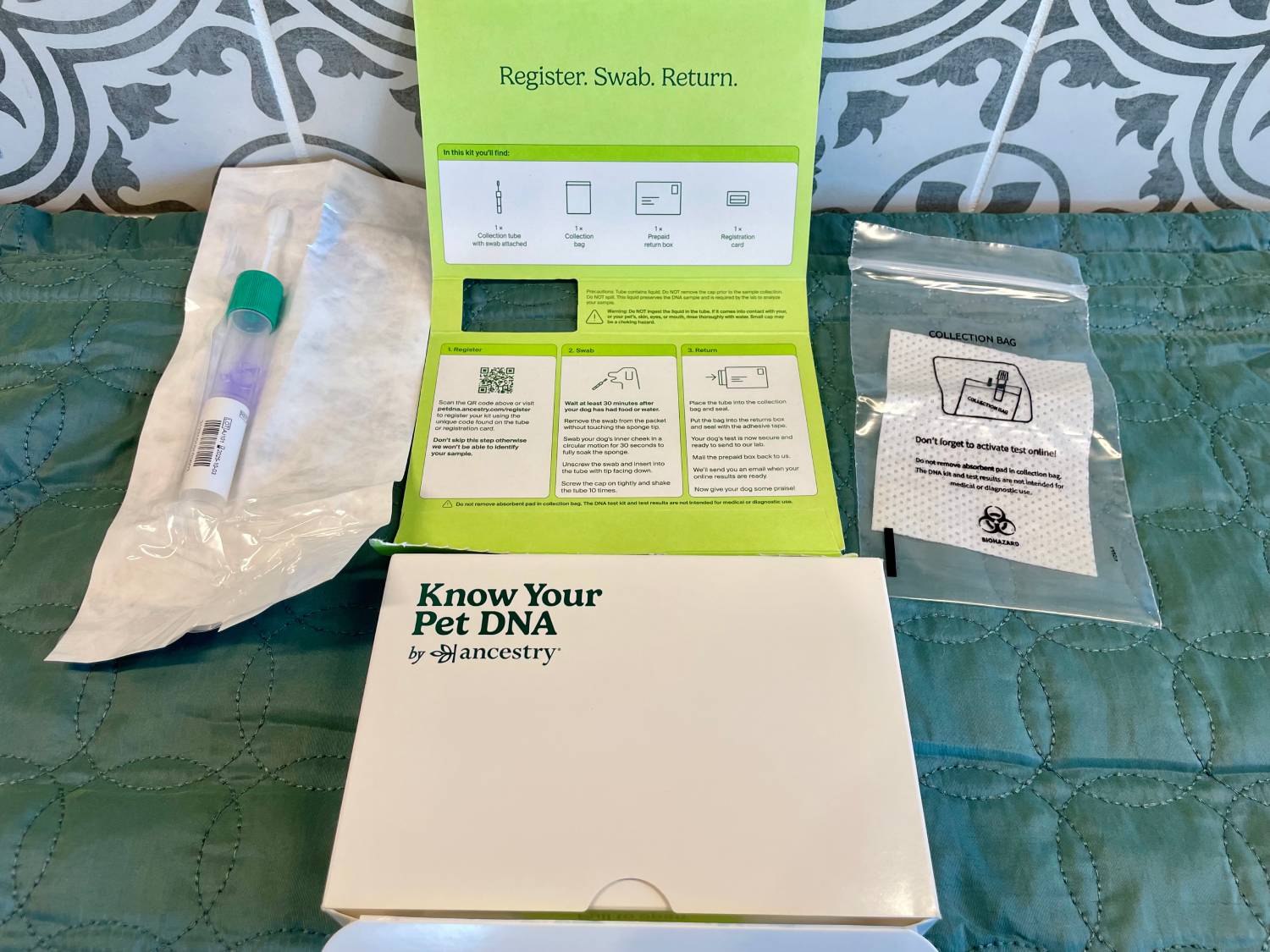 PGV Know Your Pet ADN par Ancestry Review - Contenu du kit