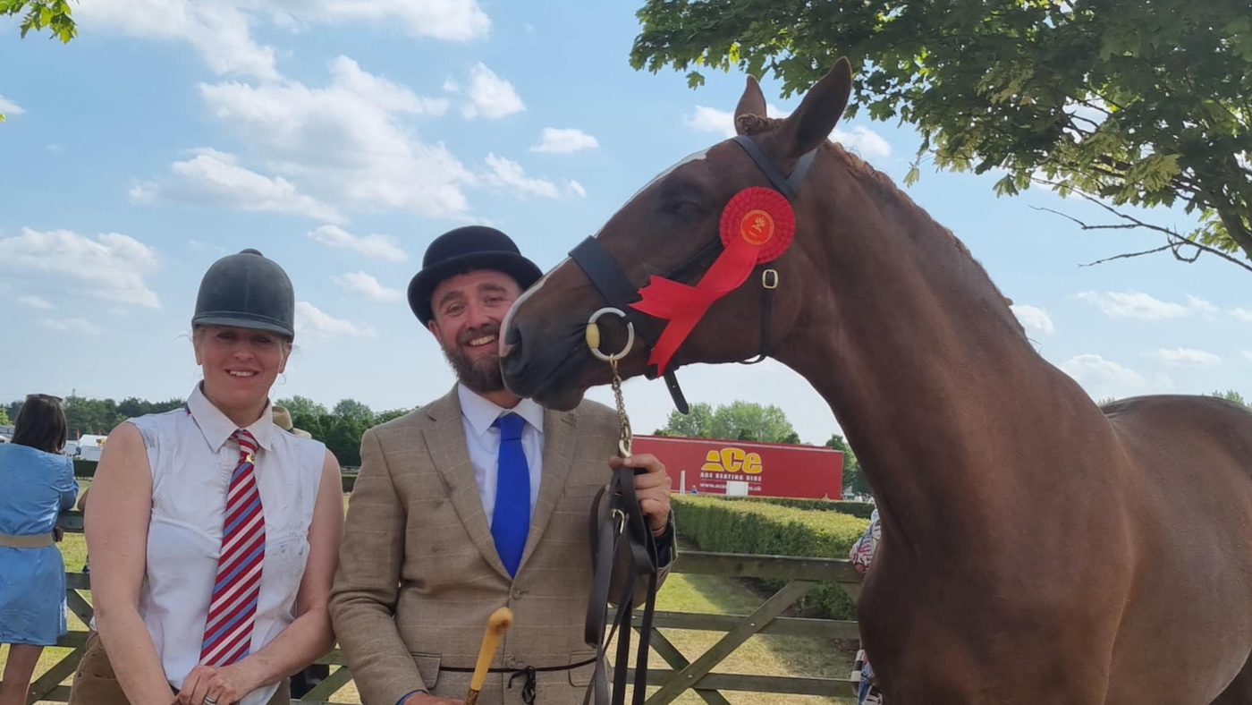 La véritable mise en scène et la gentillesse en tant qu'étranger mène un cheval après que le propriétaire s'évanouisse - sur sa propre entrée