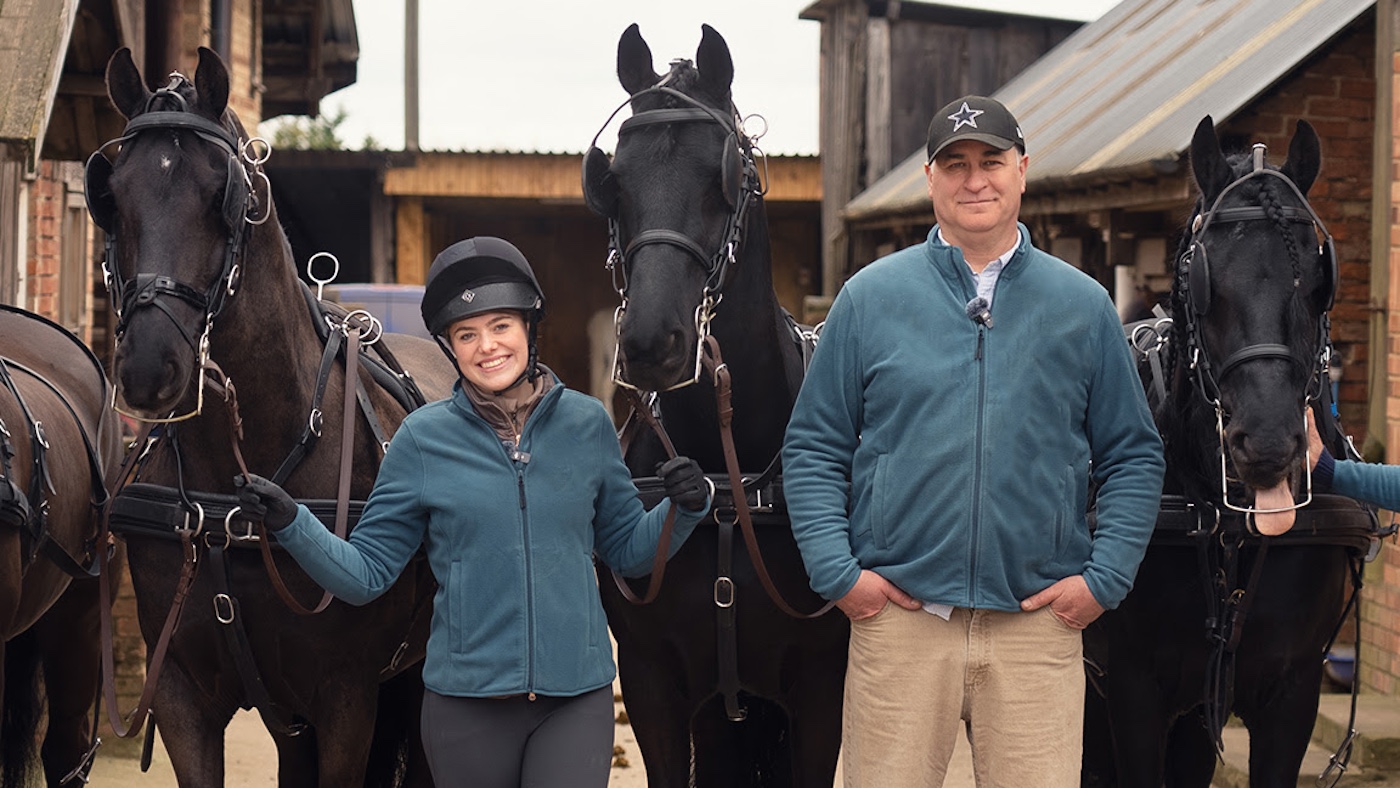 L'acteur de Game of Thrones s'est mis à faire vibrer au London International Horse Show