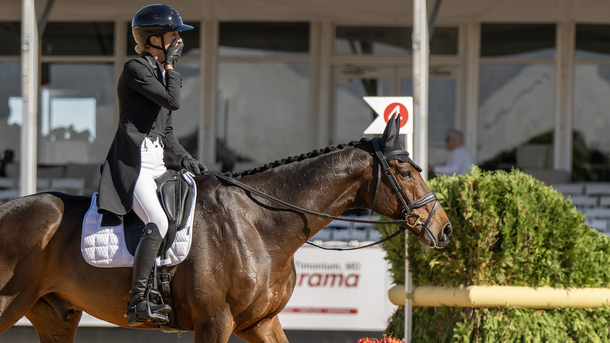 Monica Spencer et son pur-sang vedette mènent le dressage 5 étoiles du Maryland