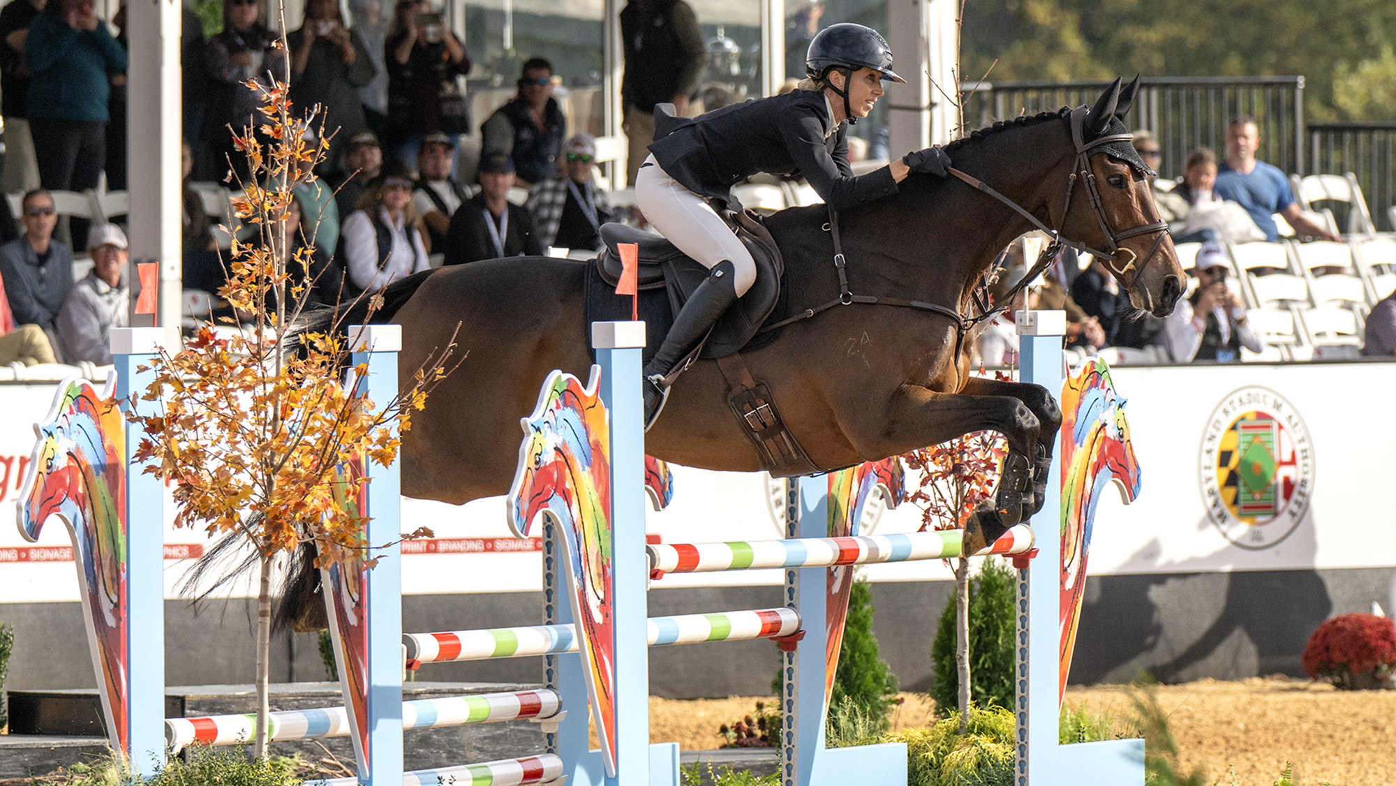 Monica Spencer termine deuxième au saut d'obstacles 5 étoiles du Maryland